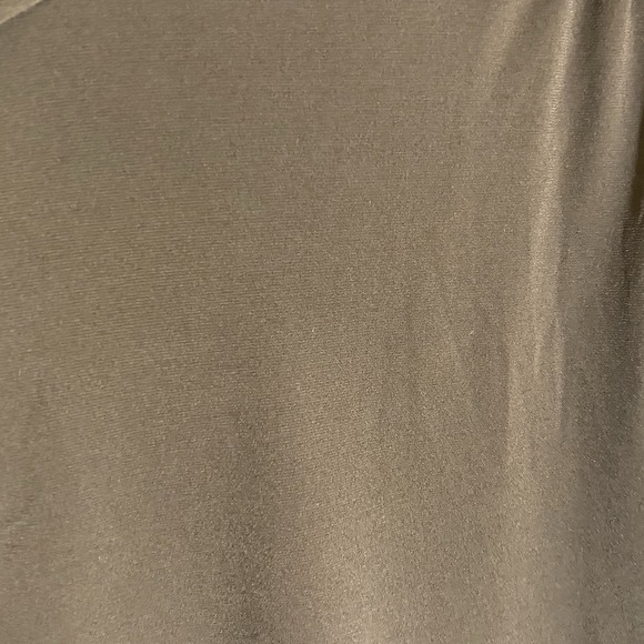 TanJay Top Womens Medium Brown Braided Chain Collar Short Sleeve Stretch Fun M - Picture 5 of 12